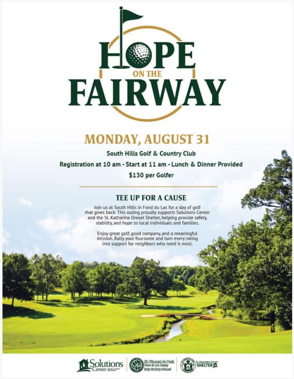 SKDS Hope on the Fairway - Charity golf event at South Hills Golf Course, Fond du Lac, WI.